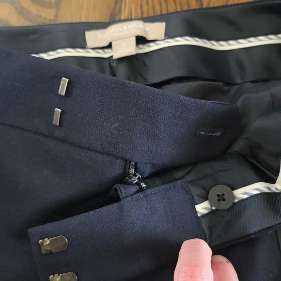 Banana Republic Martin Fit Navy Straight Leg Pants - Picture 13 of 13